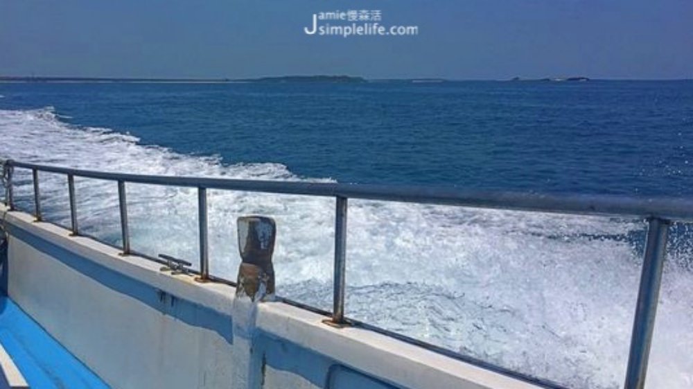 前往澎湖吉貝島海上