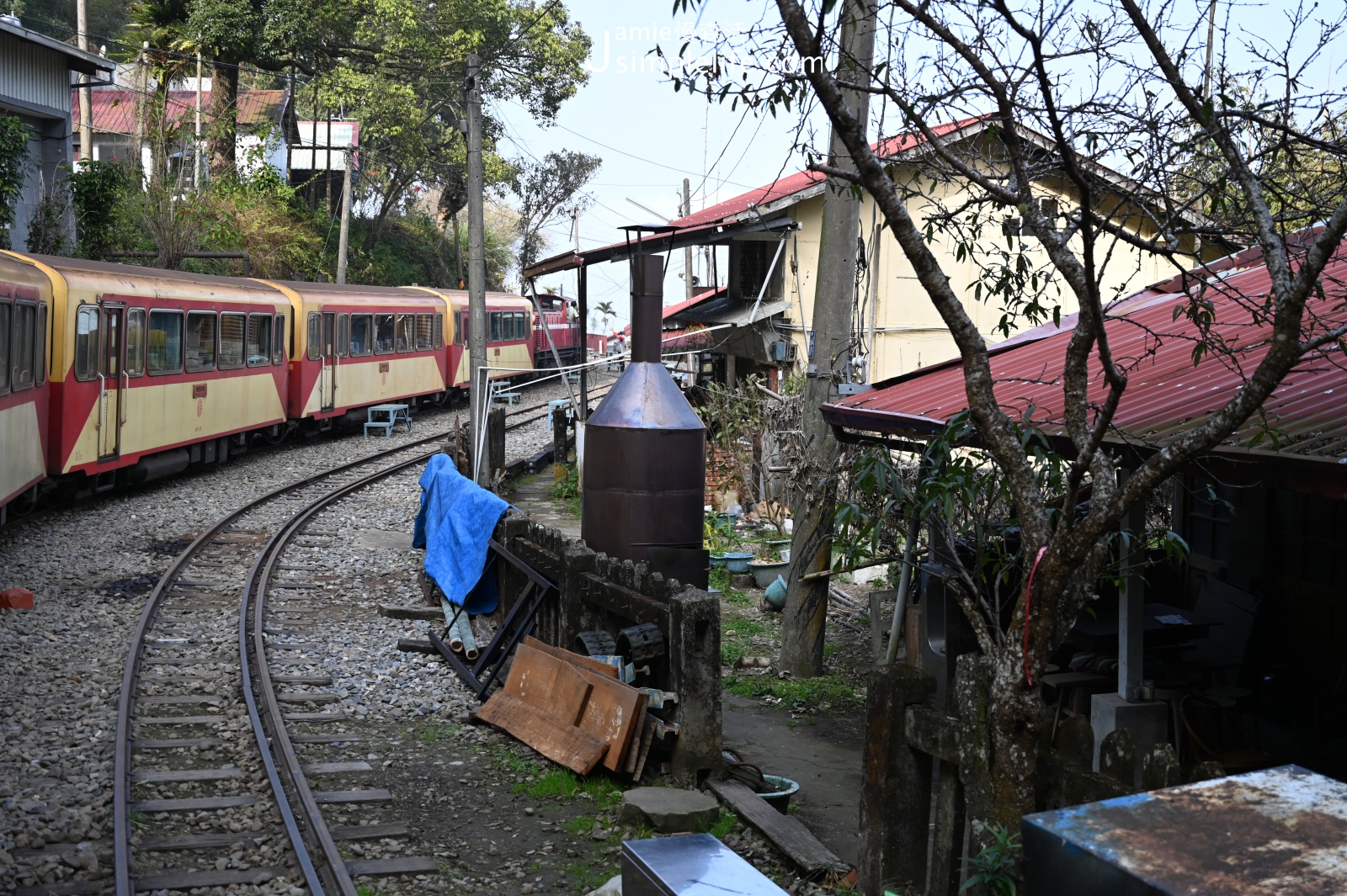 嘉義阿里山小火車 交力坪車站通券交接