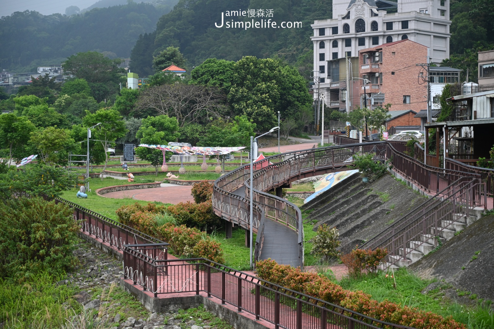 苗栗南庄尋訪老街、特色美食美景 南江水岸公園