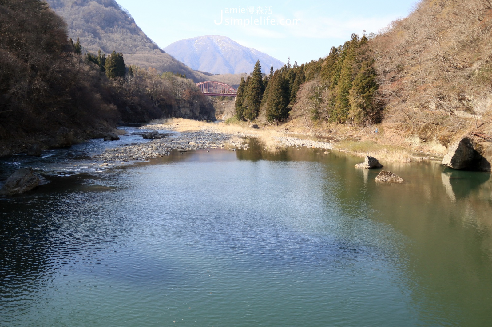 日本福島百年天然奇景「塔崖」福島30景 藤見橋上遠眺風景