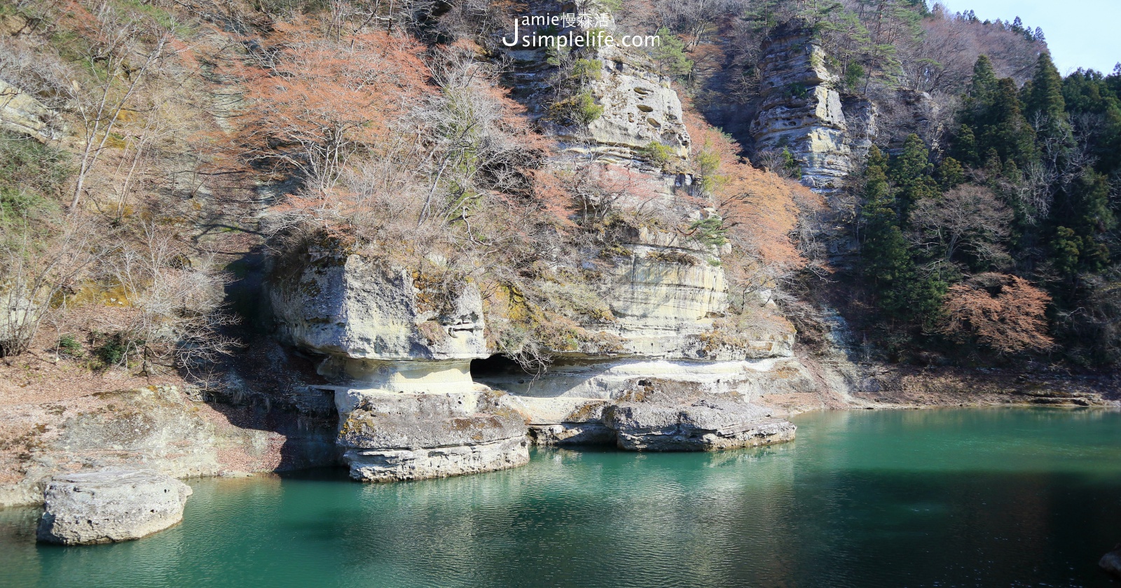 日本福島百年天然奇景「塔崖」福島30景、近會津鐵道