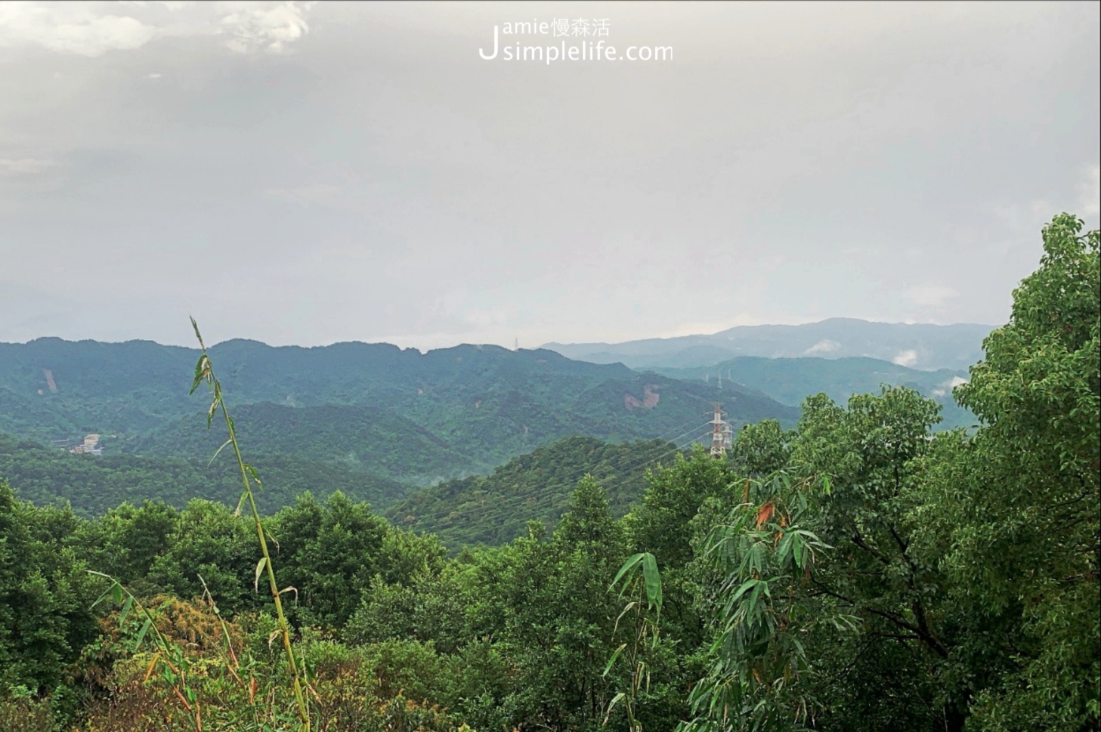 開在新北石碇區台9線上的18咖啡 山林景觀