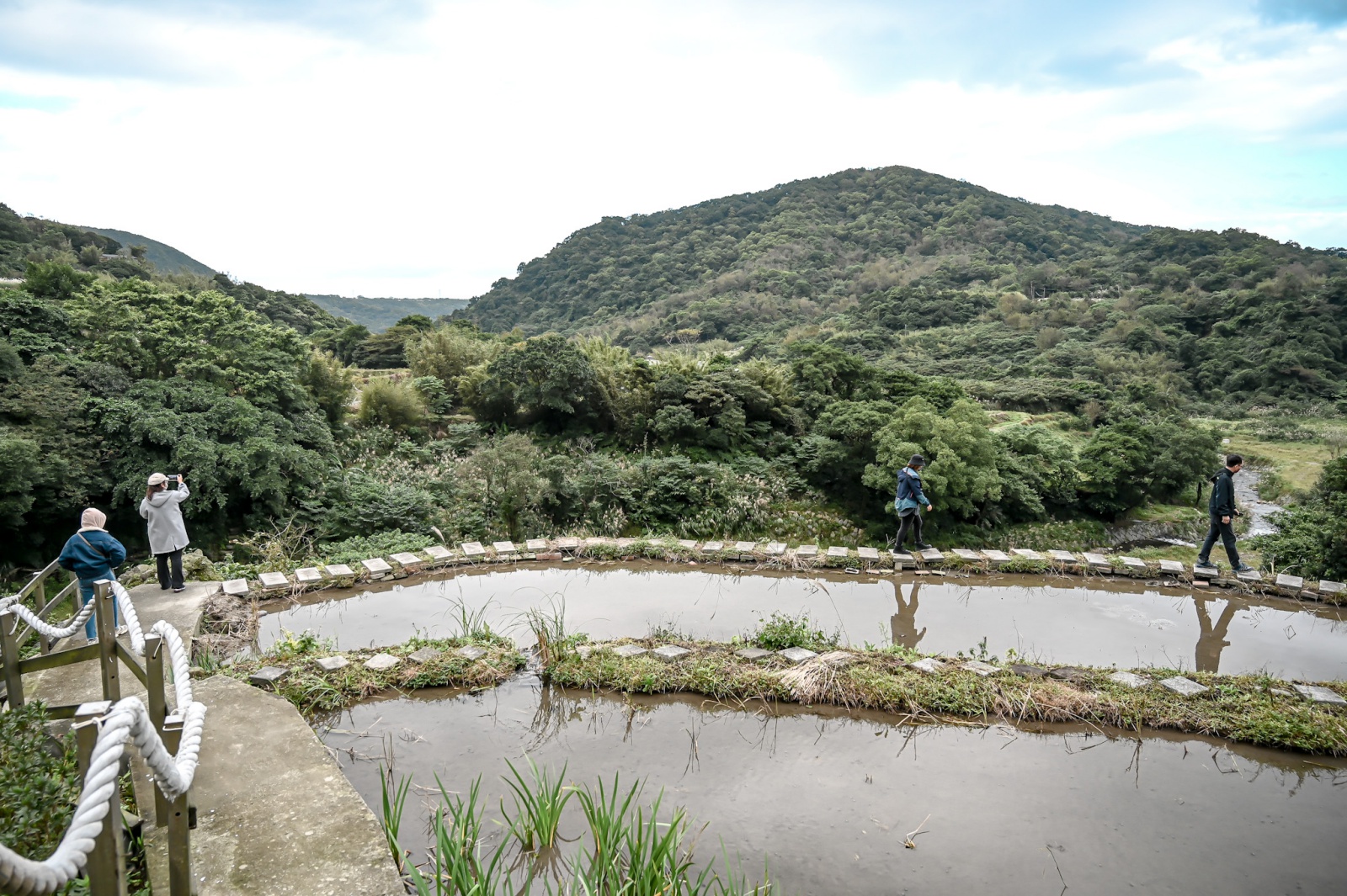 新北石門嵩山社區 百年梯田