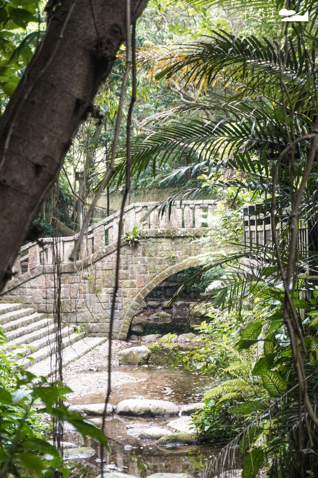 台北市信義區 虎山溪步道拱橋