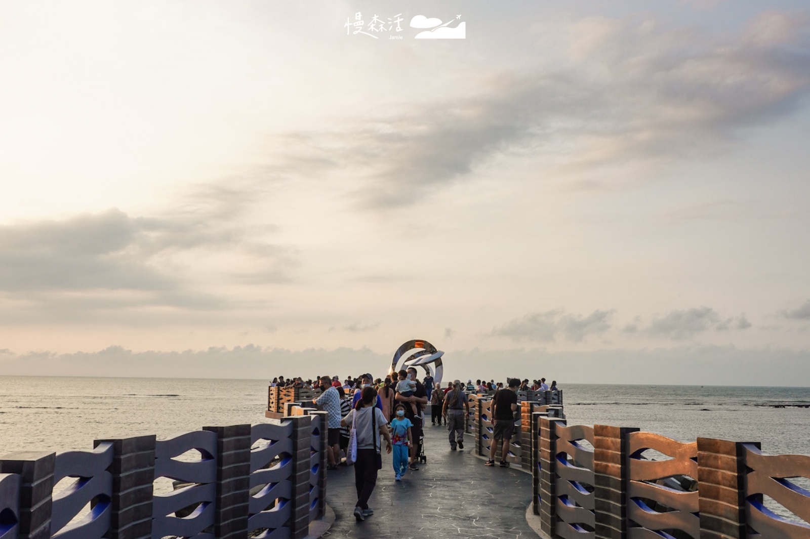 低碳旅行北海岸 大崛站新北芝蘭海上公園觀景平台