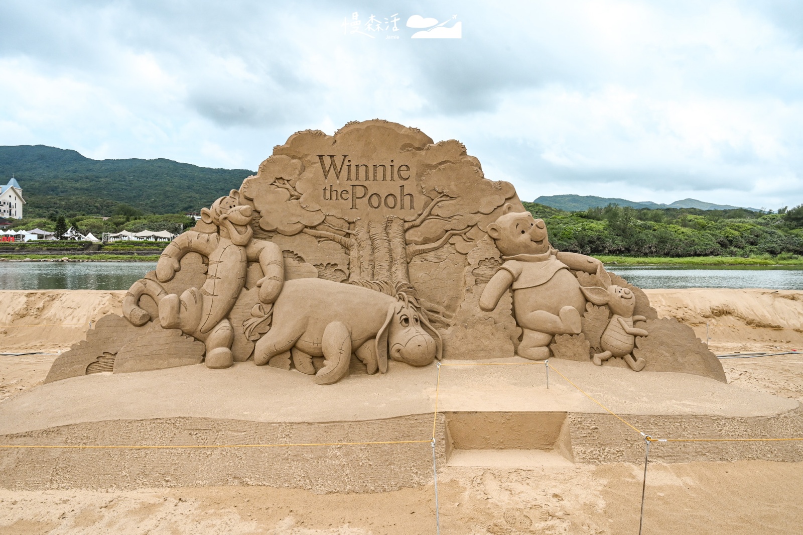 新北市福隆沙灘 2023福隆國際沙雕藝術季 迪士尼「小熊維尼」作品