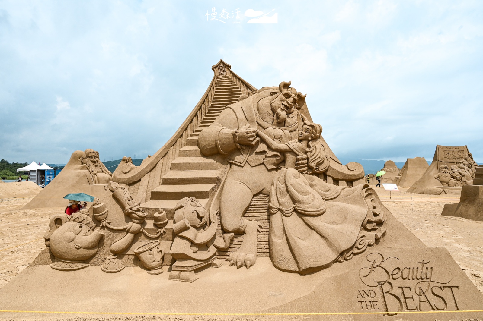新北市福隆沙灘 2023福隆國際沙雕藝術季 迪士尼「美女與野獸」作品