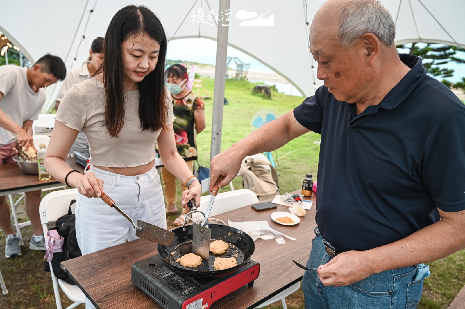 Fun放大東北角 福隆山海市集 蕃薯餅手作體驗