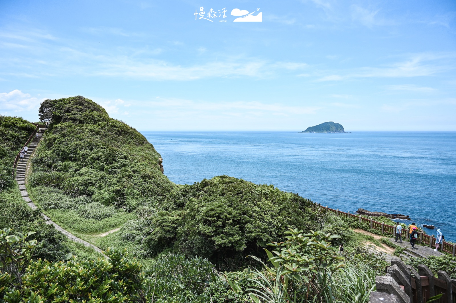 基隆望幽谷（忘憂谷）步道沿線海景與基隆嶼