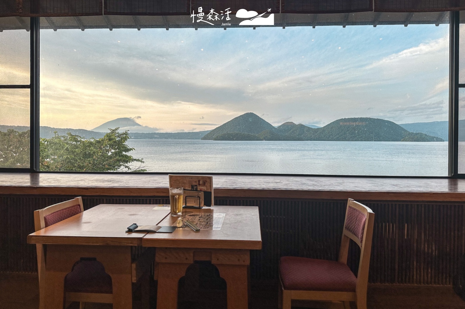 日本北海道 洞爺湖畔亭飯店 餐廳湖景