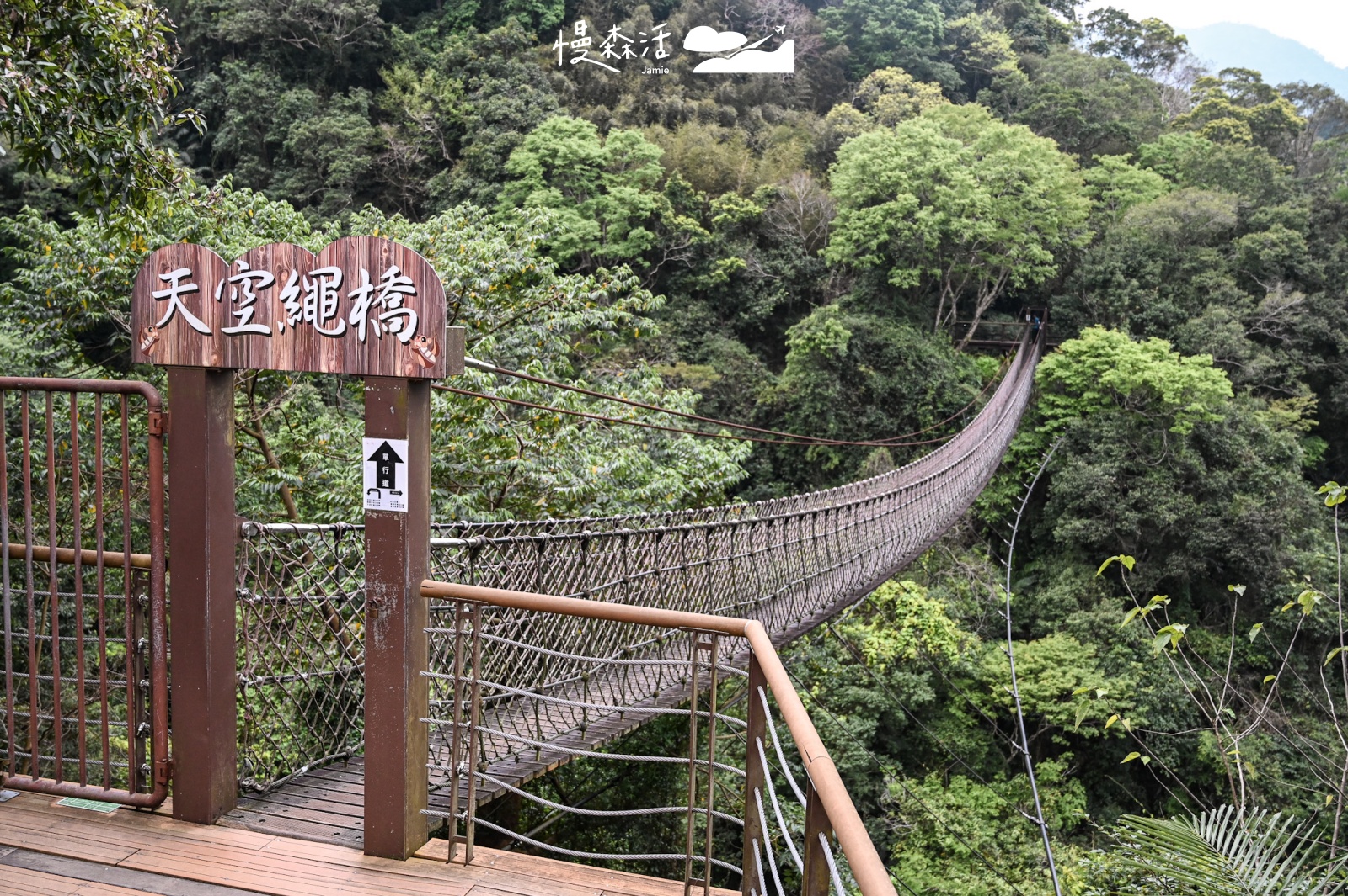 桃園小烏來風景特定區｜小烏來天空步道 天空繩橋