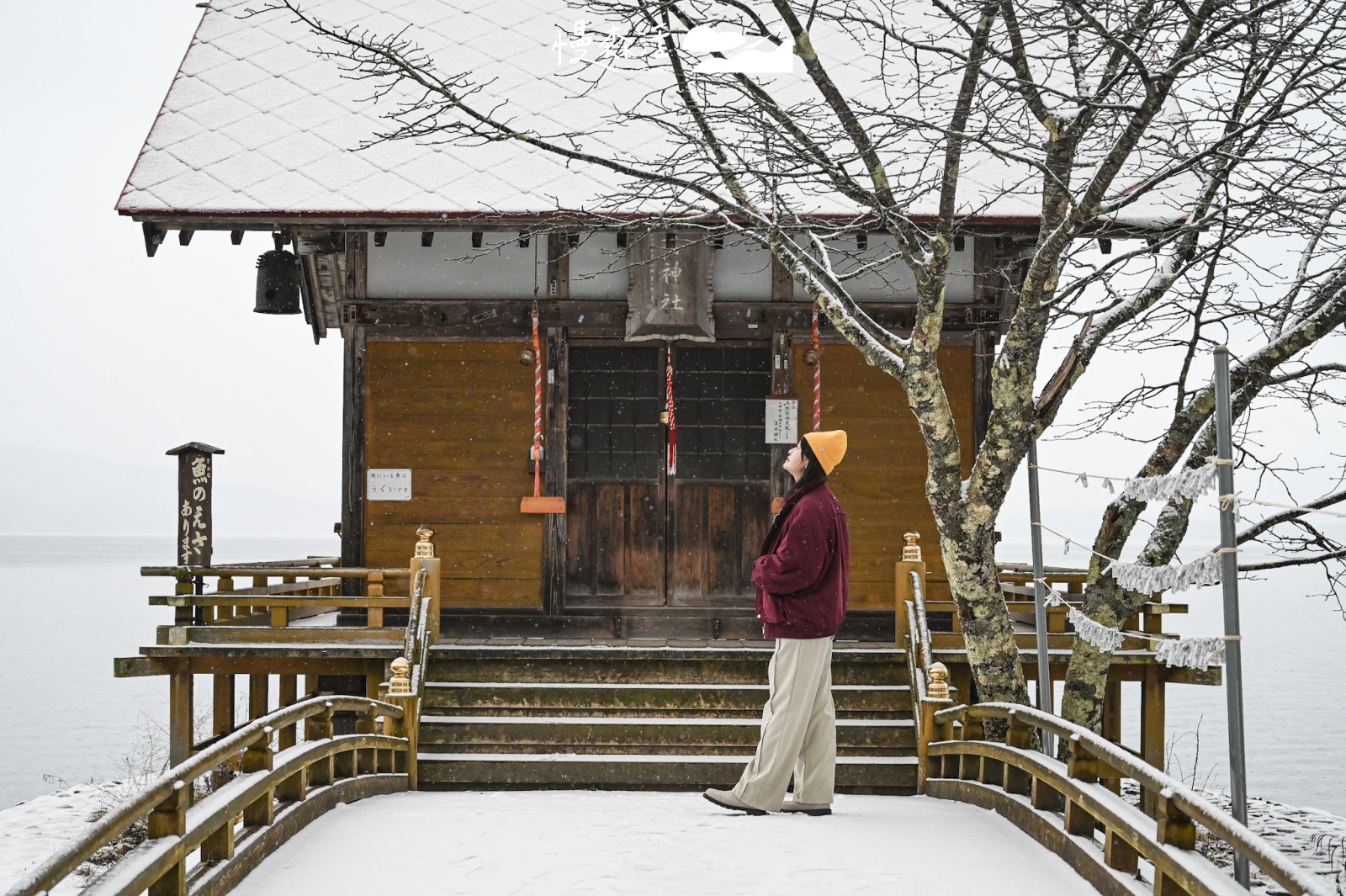 日本秋田縣 田澤湖浮木神社