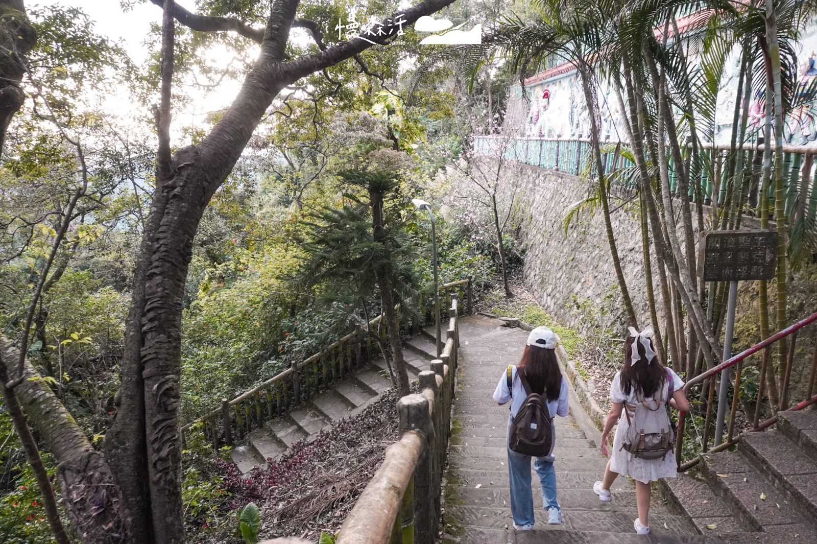 台北市內湖區 碧山巖前往賞櫻花步道