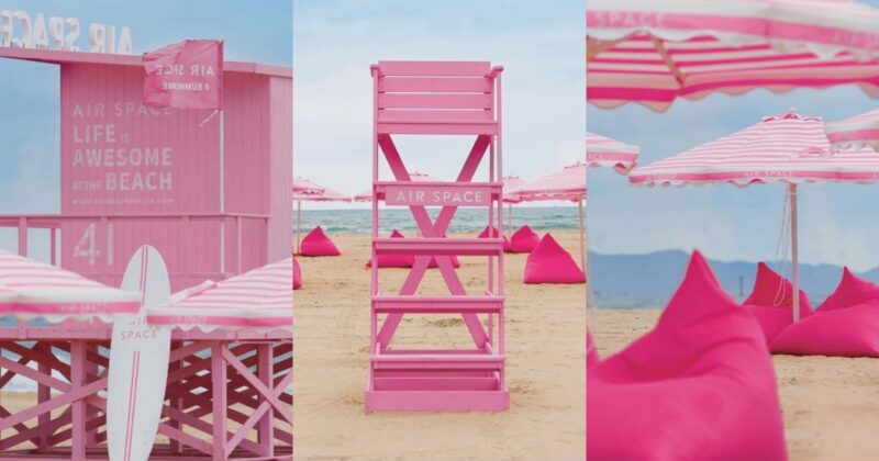 今夏打卡新場景！AIR SPACE浮誇系粉紅沙灘在福隆