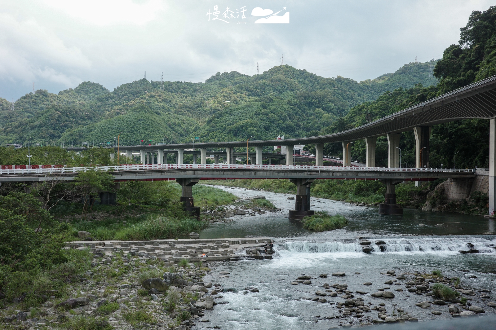 苗栗公館鄉 後龍溪與國光橋