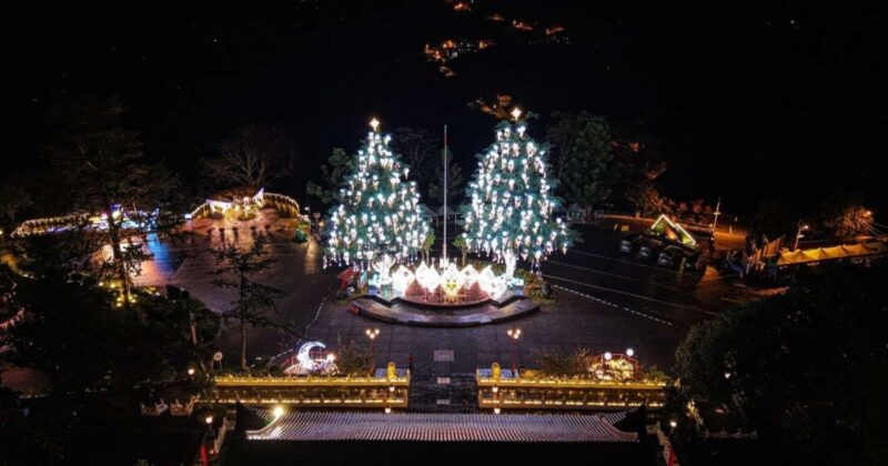 台中「山谷燈光節」谷關開跑！梨山高海拔聖誕樹12/21首度亮相