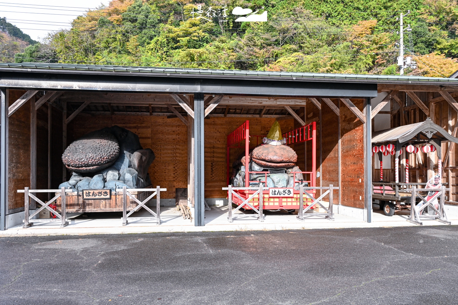 日本岡山縣真庭市 大山椒魚山車