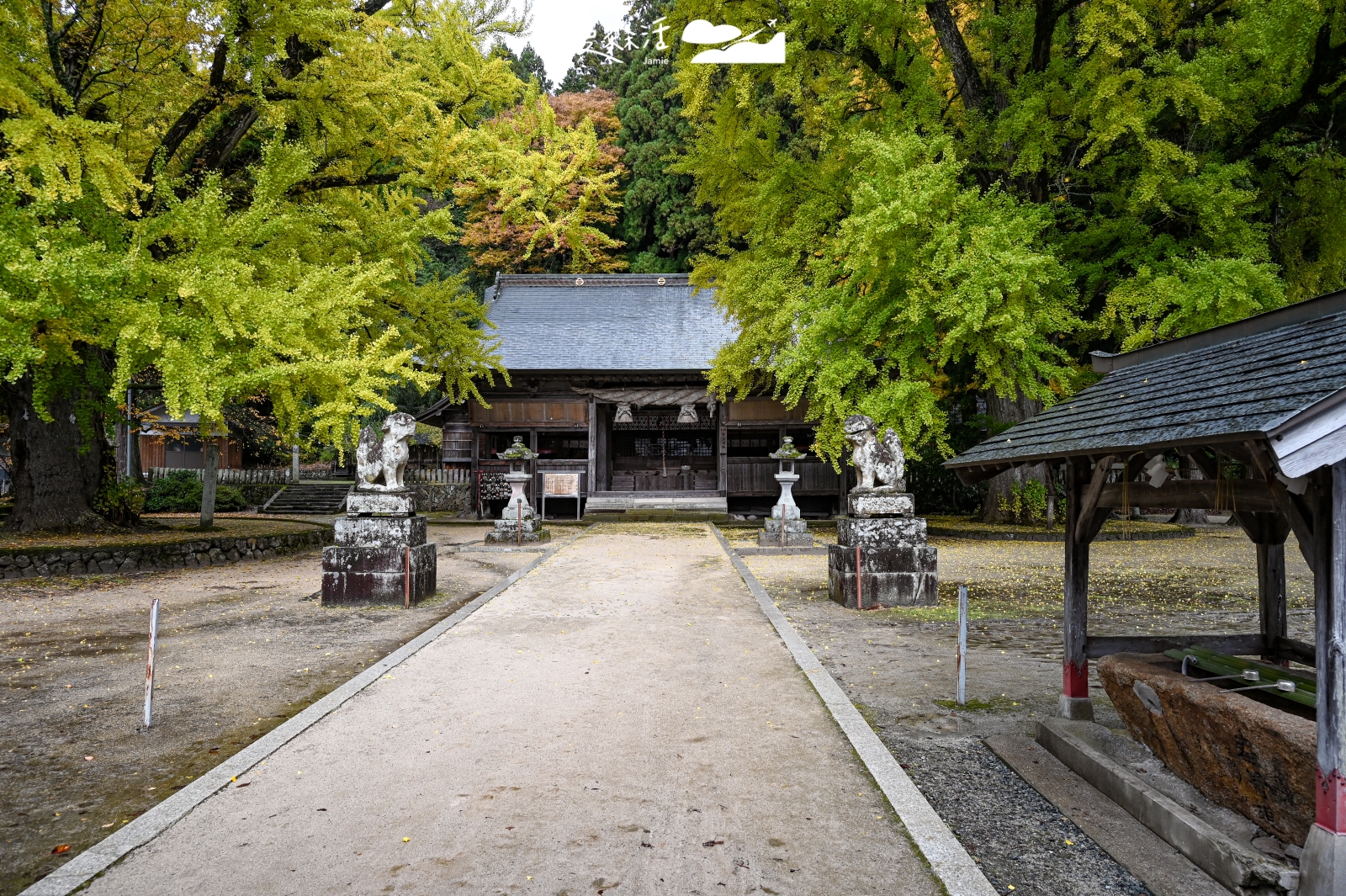 日本岡山縣真庭市 福田神社