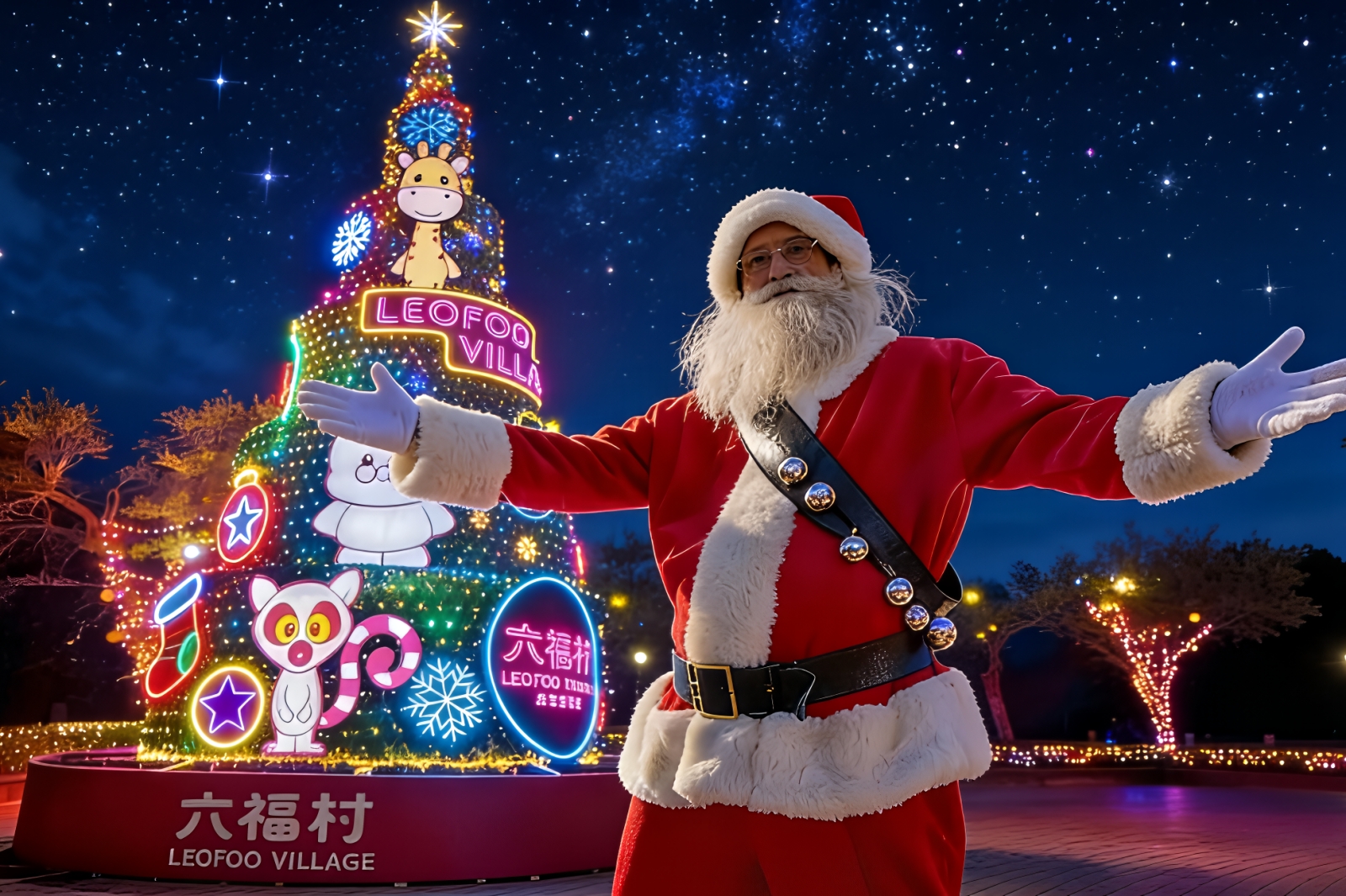 六福村耶誕變裝全套 免費入園!跨年夜加開接駁車,一路玩到2026