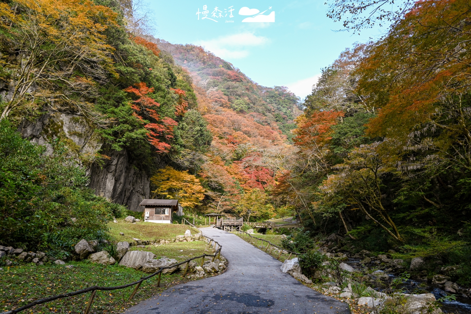 日本岡山縣真庭市 神庭瀑布自然公園