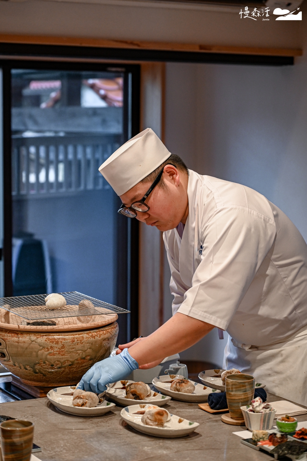 岡山縣新庄村 新庄宿 須貝邸早餐 由三鴨さん料理長烹煮