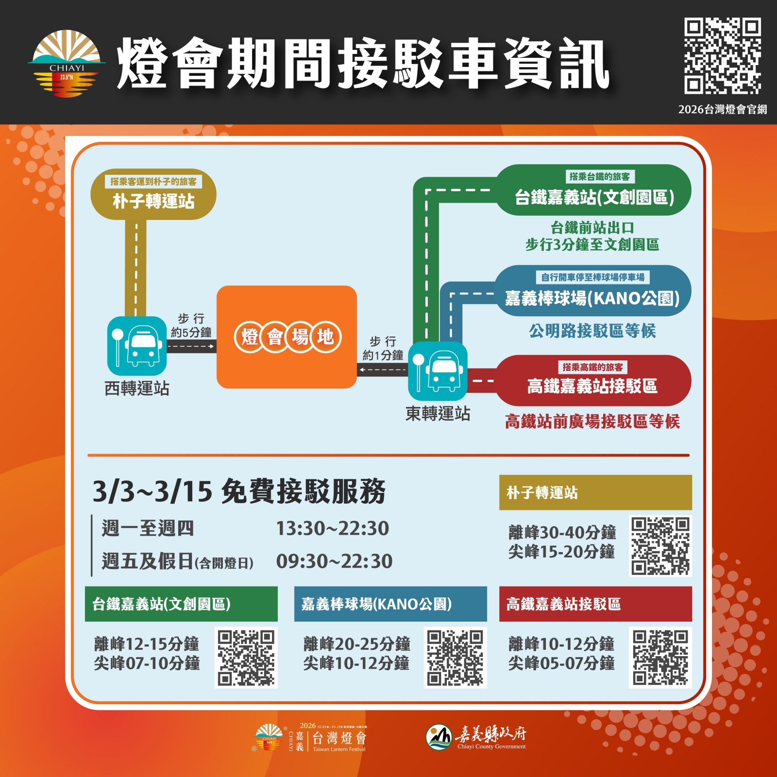 2026台灣燈會 免費接駁車