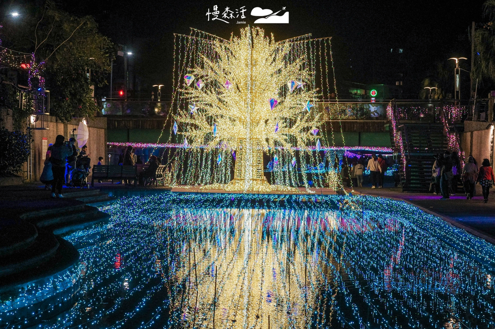 新北市新莊區 2026中港大排光雕 光之啟程 星耀之樹