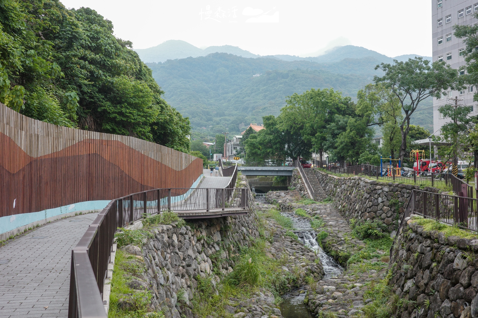 台北市北投區 三層崎公園周邊 水磨坑溪