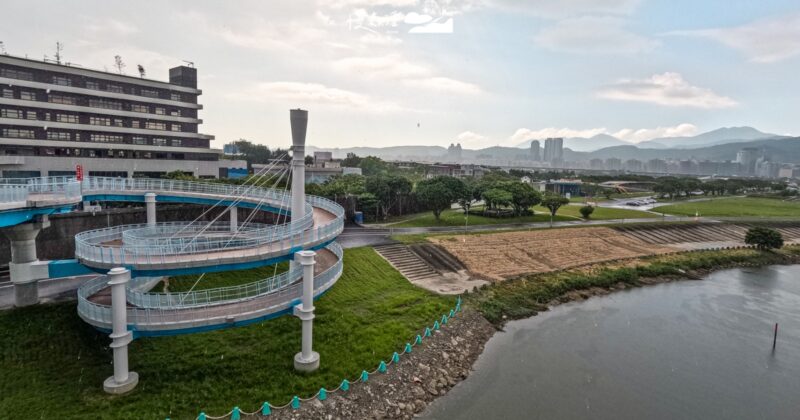 台北「天際之眼」串民權大橋旁2大河濱公園，真實體感特色公開