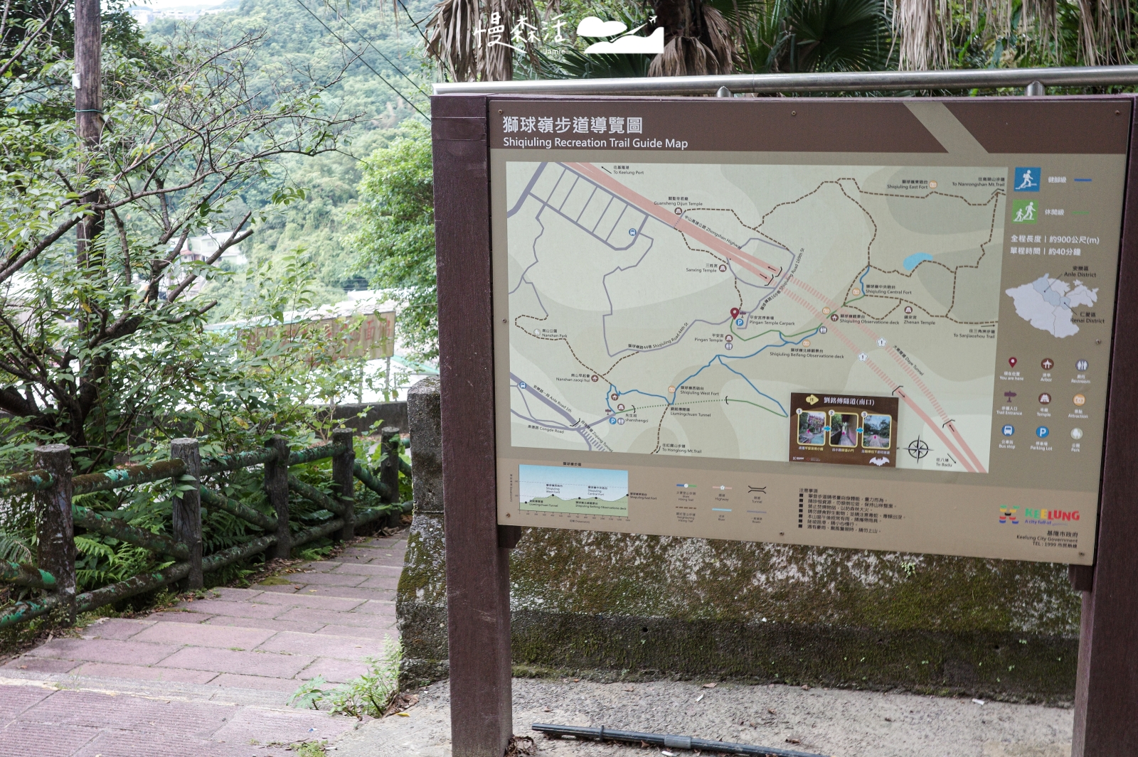 基隆獅球嶺步道導覽圖