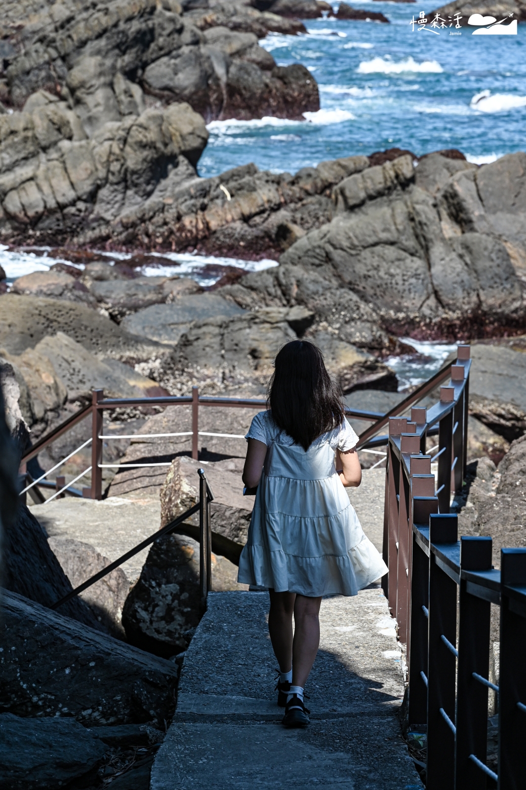 宜蘭縣頭城鎮 北關海潮公園步道 沿海奇岩