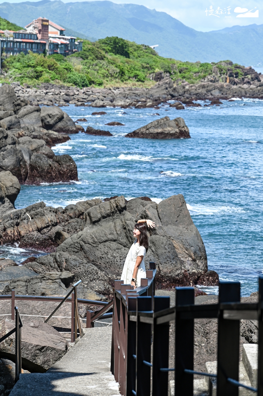 宜蘭縣頭城鎮 北關海潮公園步道 沿海奇岩